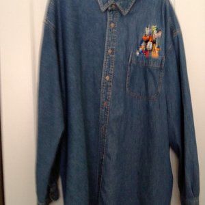 Disney Denim Long Sleeved Shirt